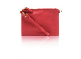 Red Leather Pochette